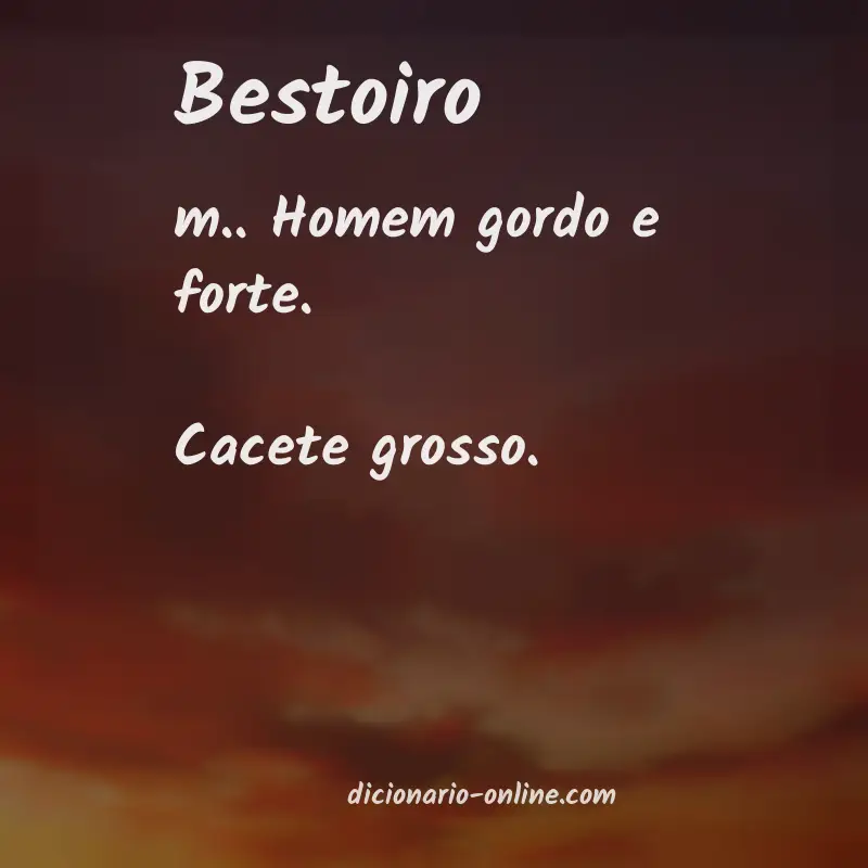 Significado de bestoiro