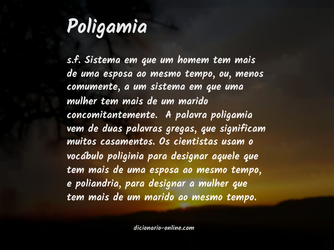 Significado de poligamia
