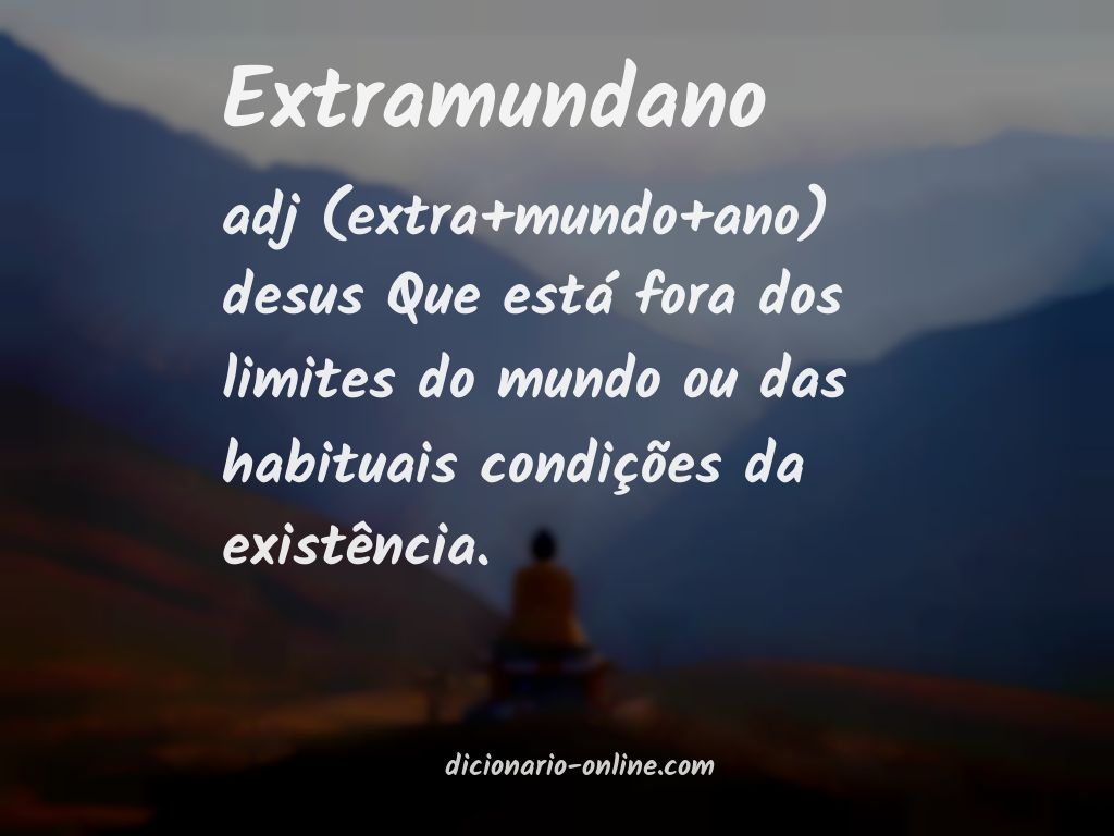 Significado de extramundano