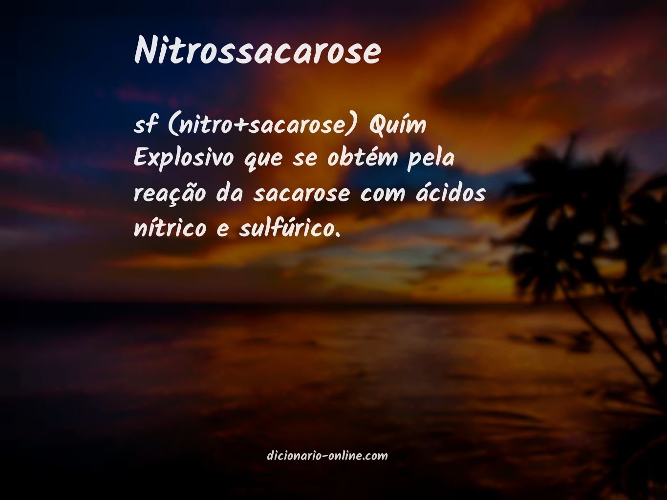 Significado de nitrossacarose