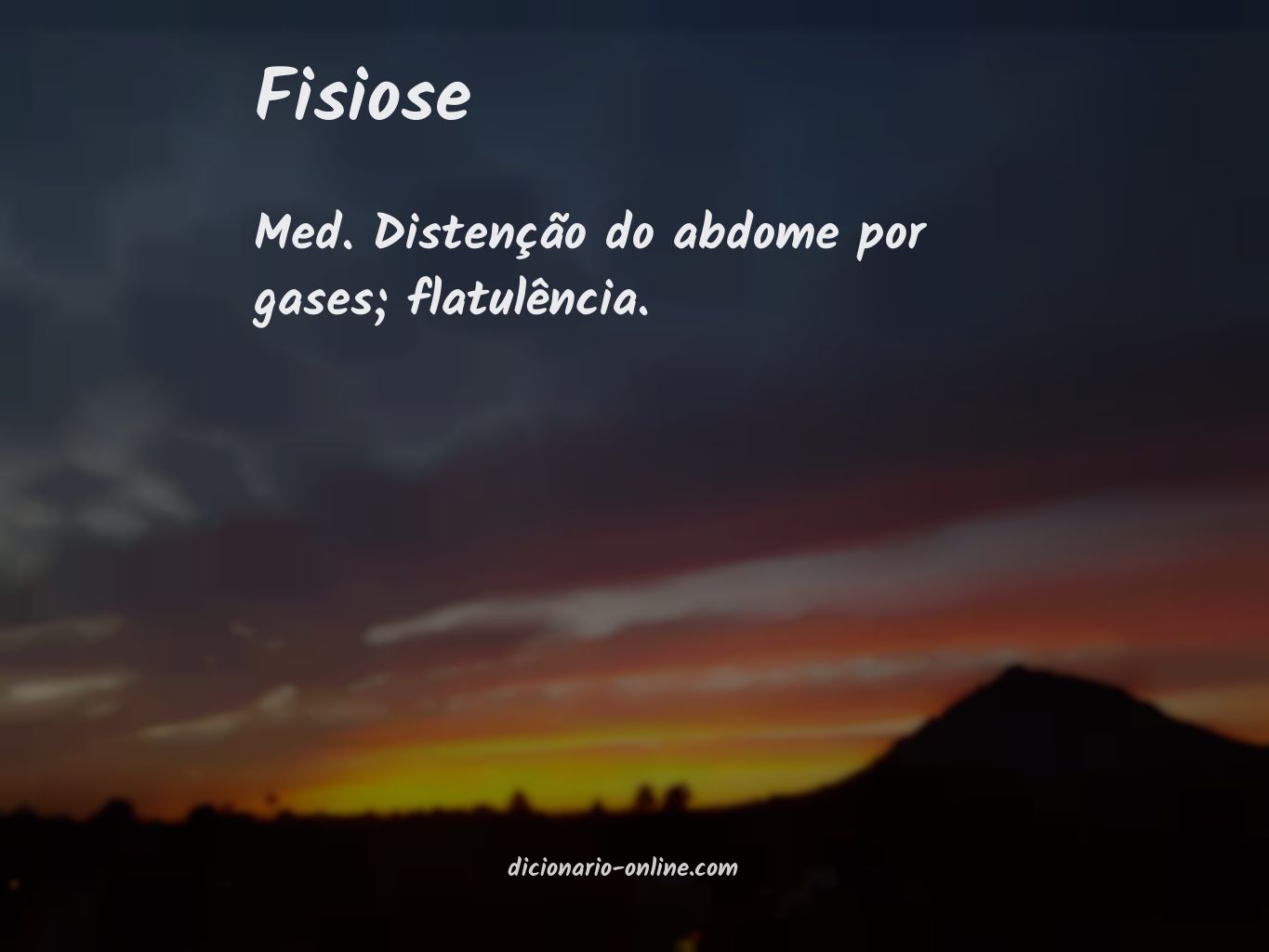 Significado de fisiose