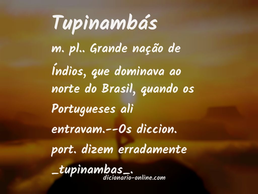 Significado de tupinambás