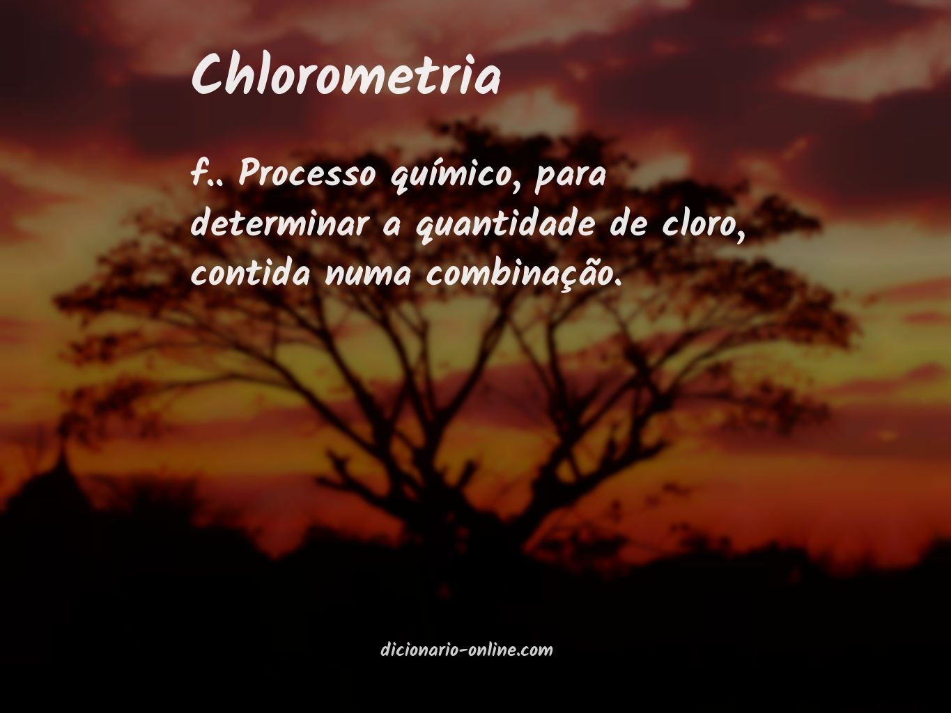 Significado de chlorometria