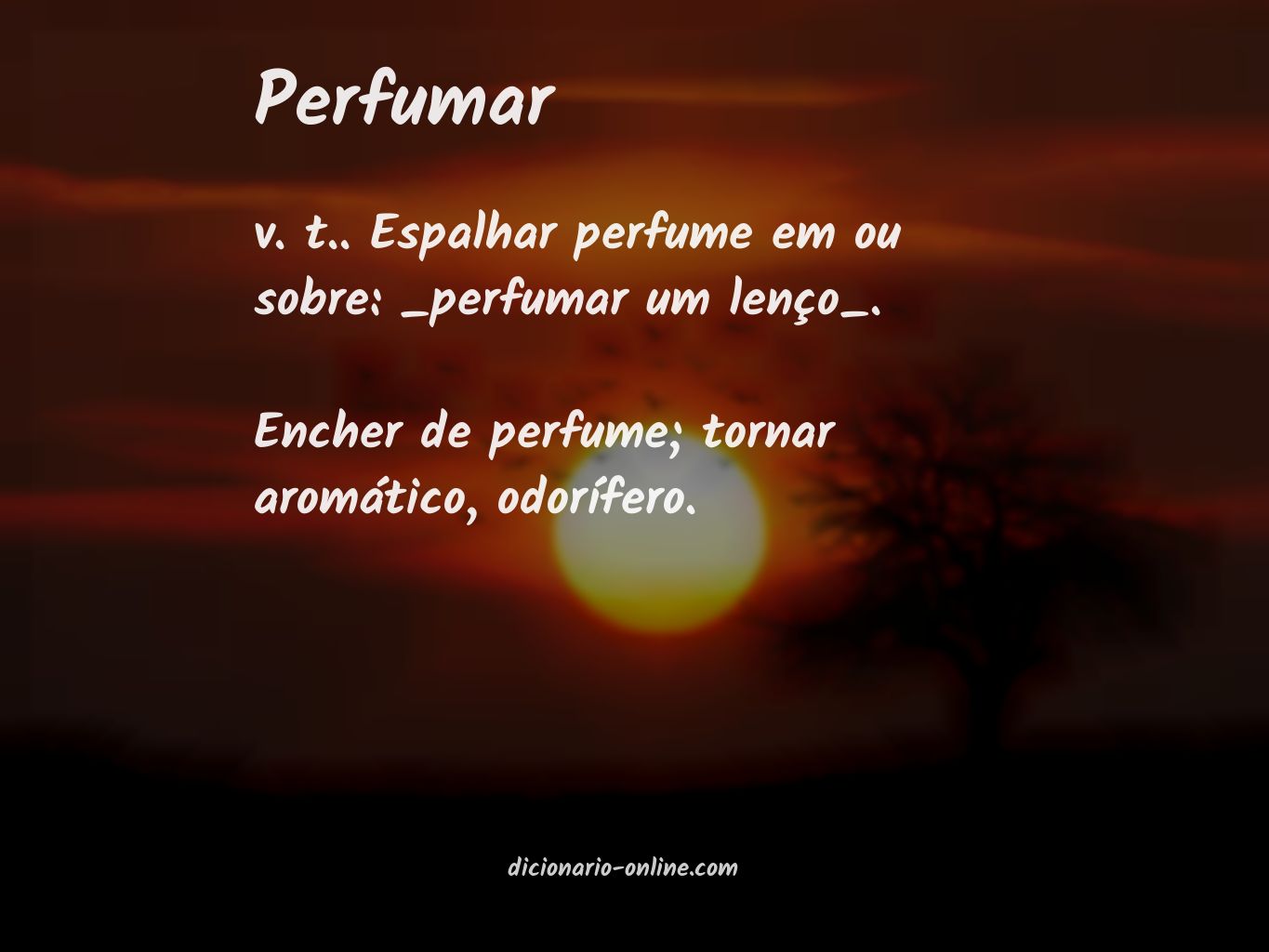 Significado de perfumar