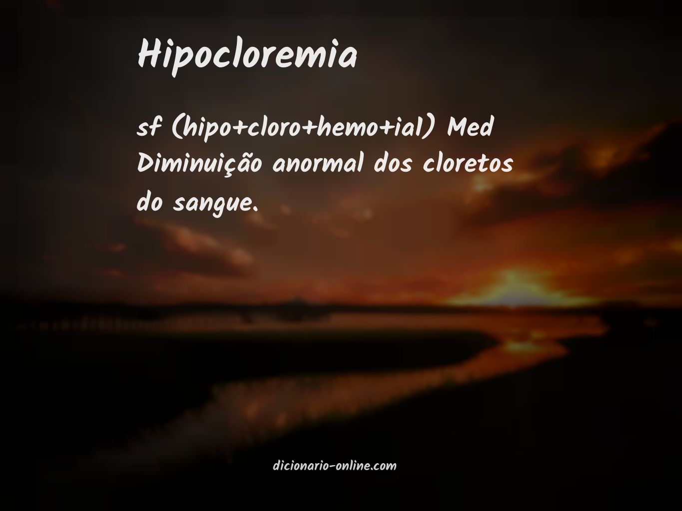 Significado de hipocloremia