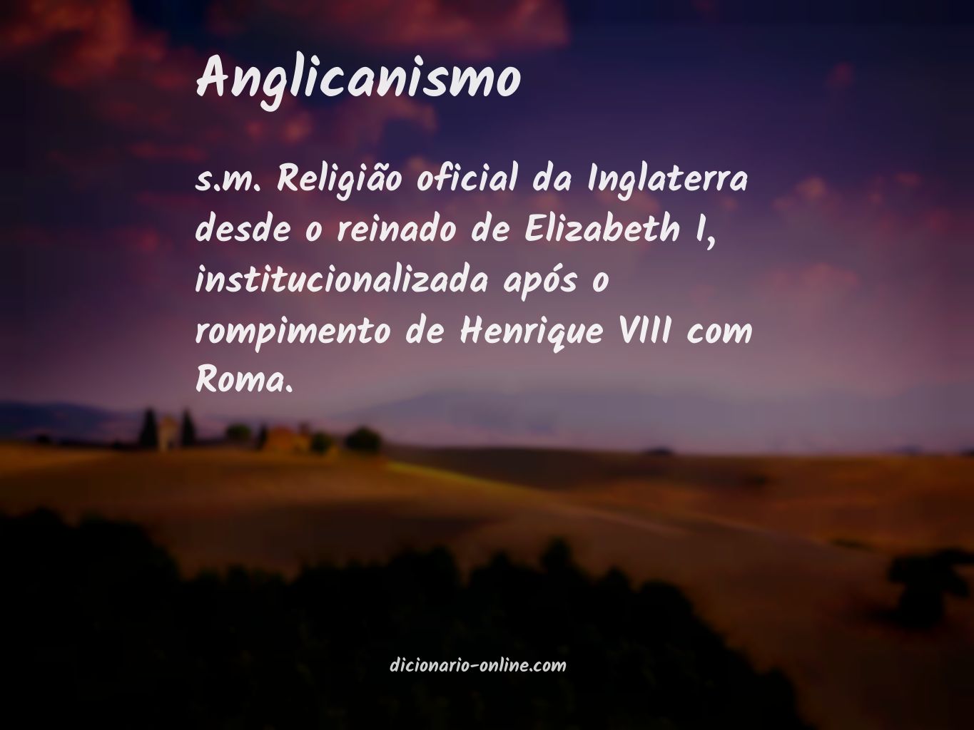 Significado de anglicanismo