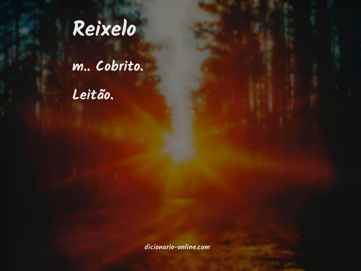 Significado de reixelo