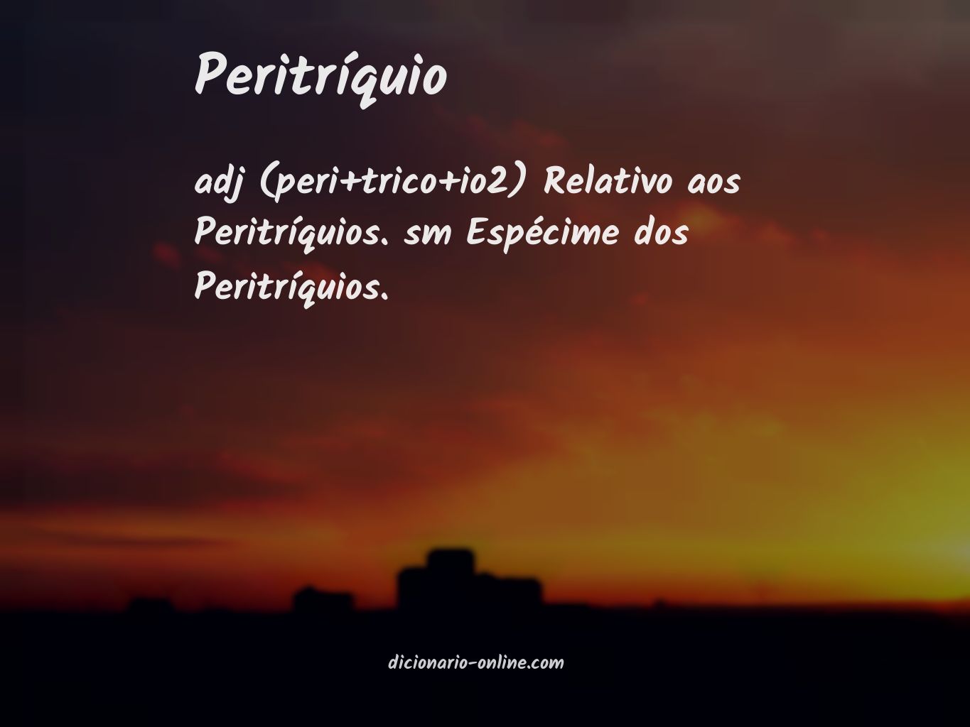 Significado de peritríquio