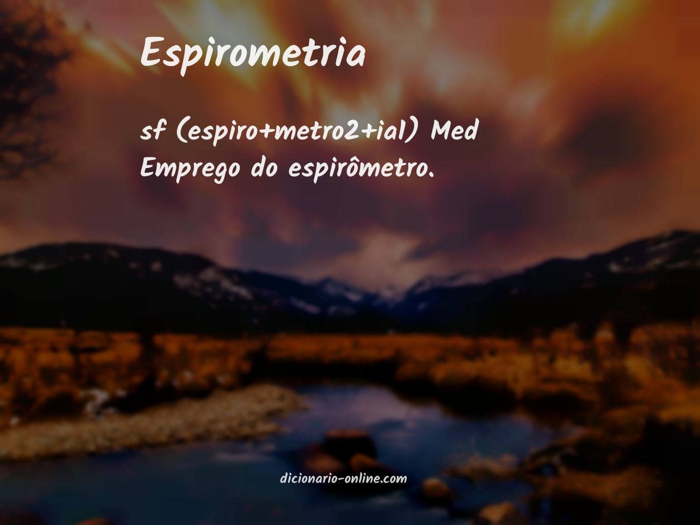 Significado de espirometria