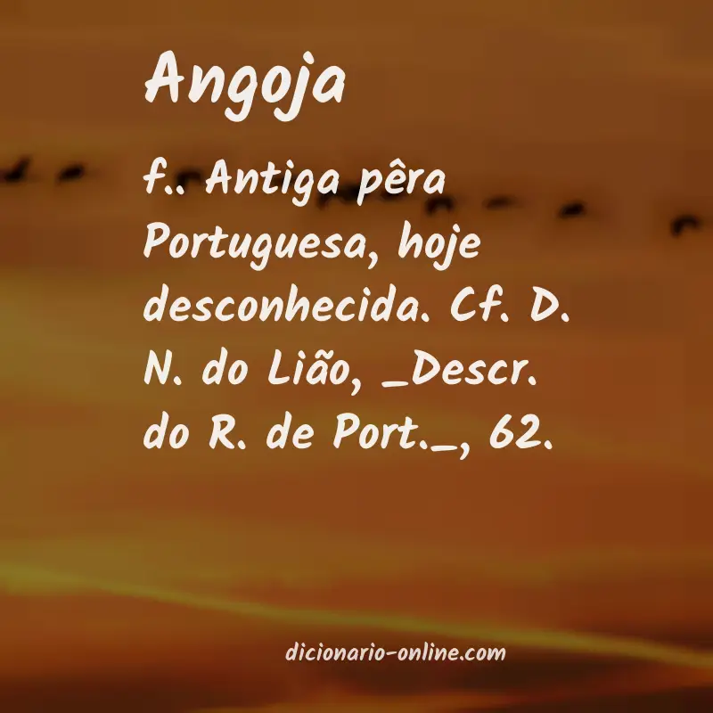 Significado de angoja