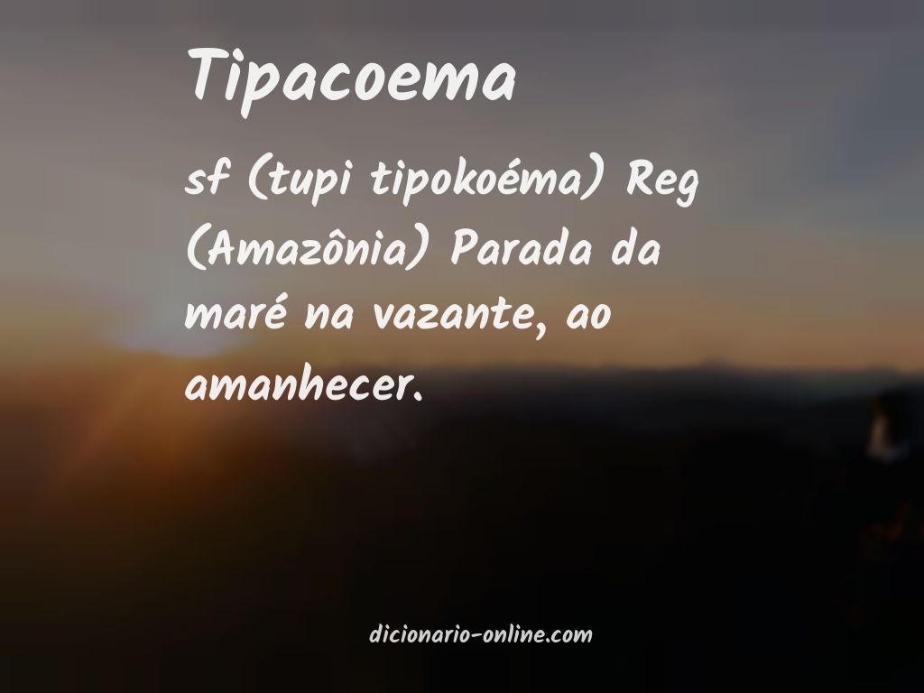 Significado de tipacoema