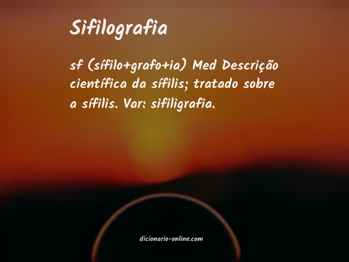 Significado de sifilografia