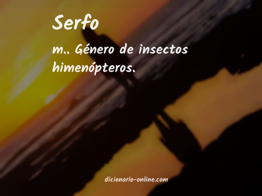 Significado de serfo