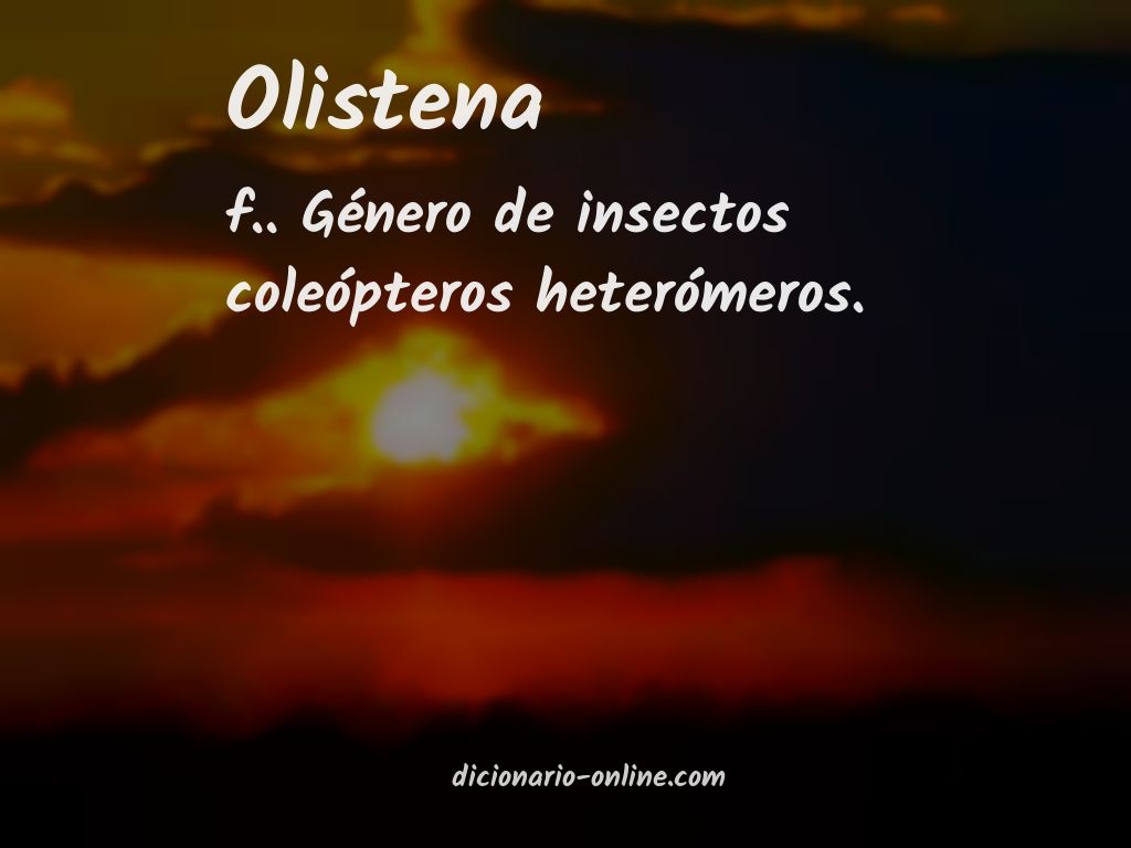 Significado de olistena