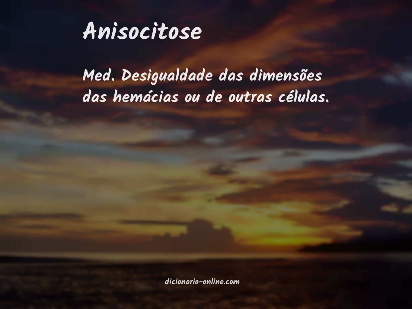 Significado de anisocitose