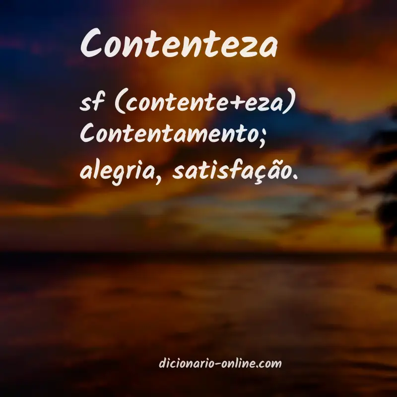 Significado de contenteza