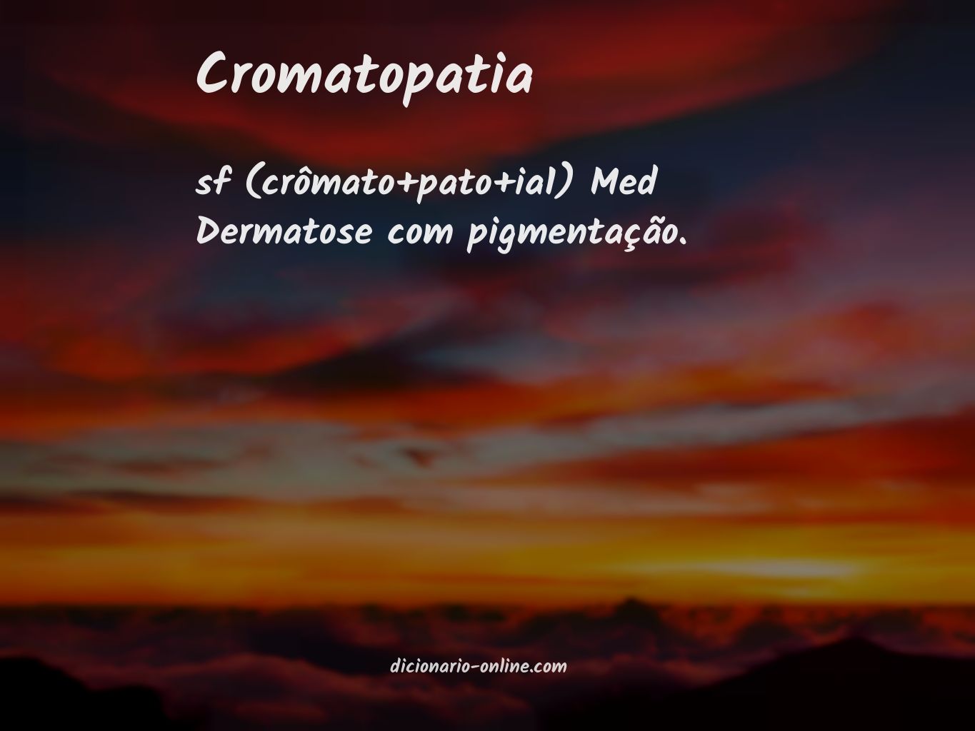 Significado de cromatopatia