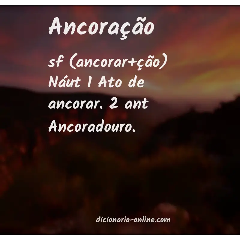 Significado de ancoração