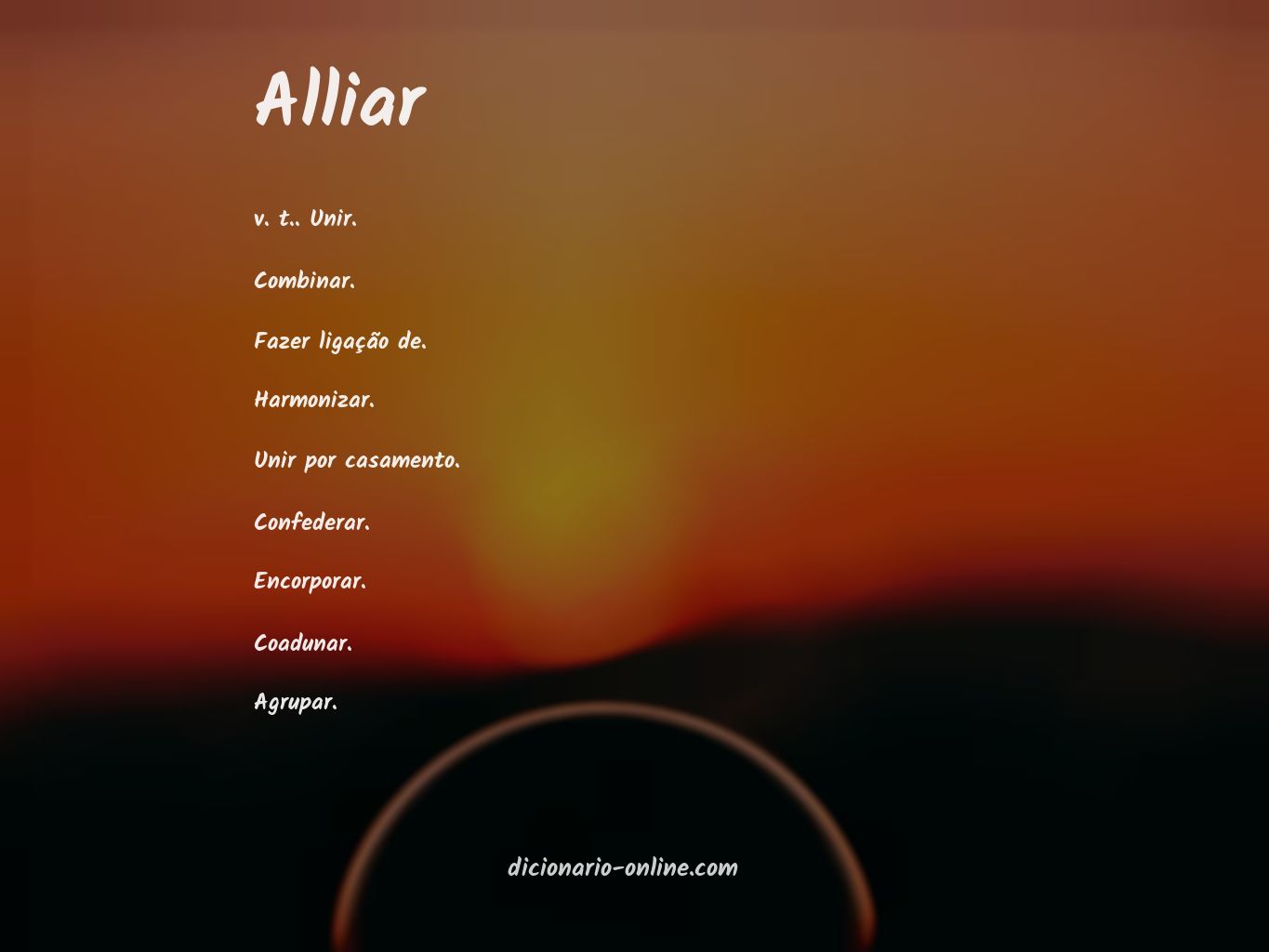 Significado de alliar