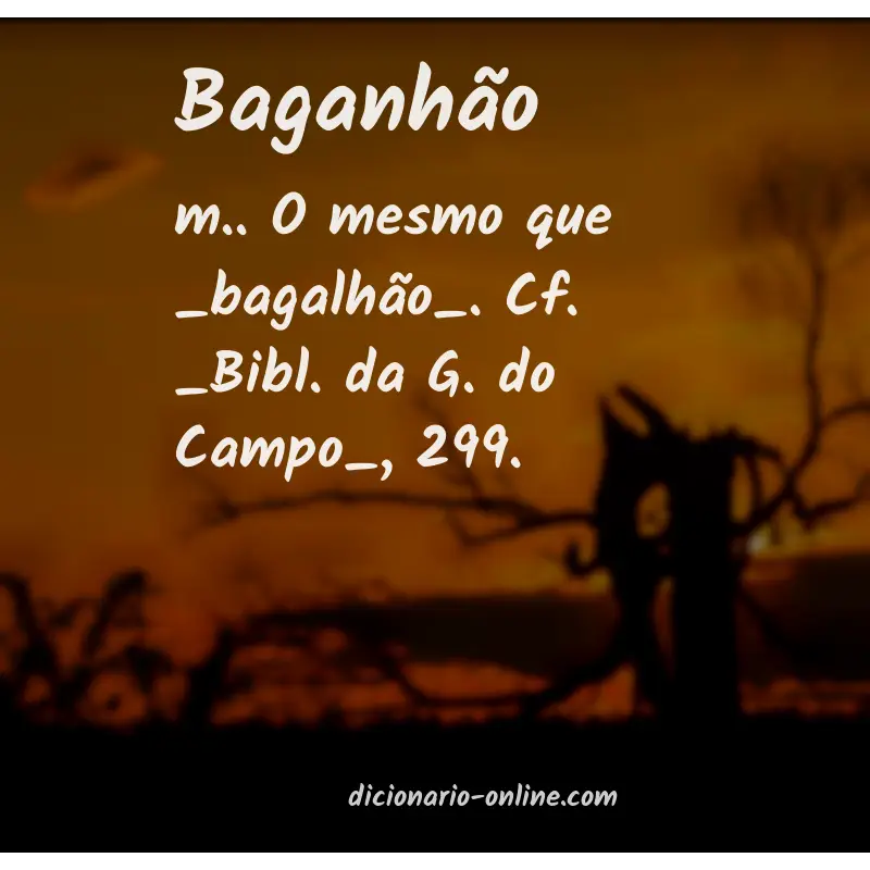 Significado de baganhão