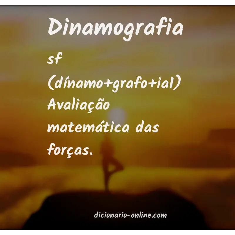 Significado de dinamografia