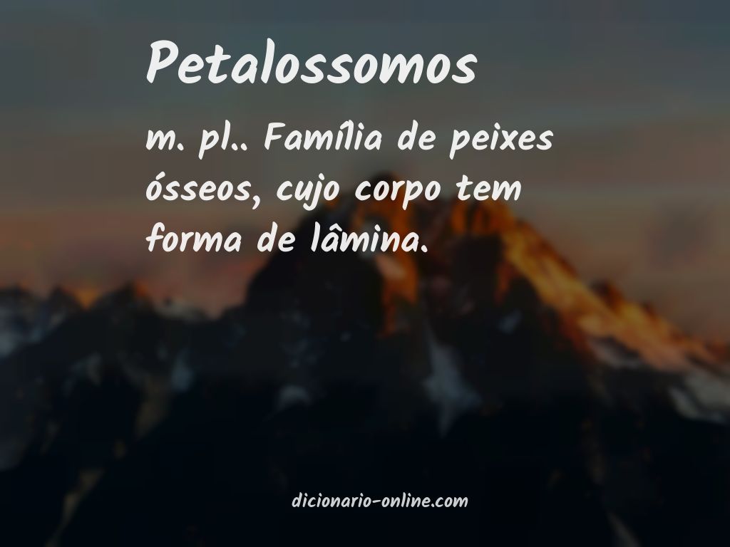 Significado de petalossomos