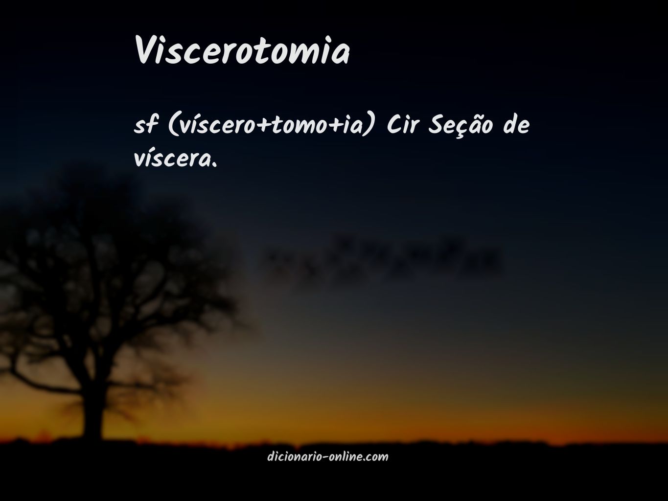 Significado de viscerotomia