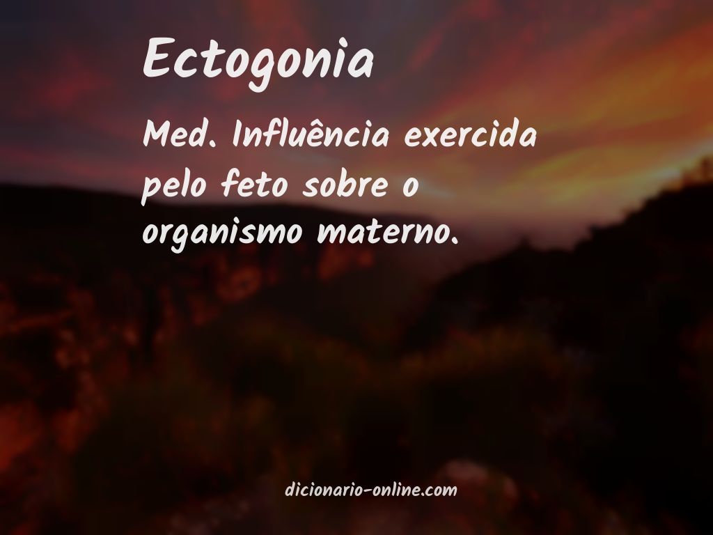 Significado de ectogonia