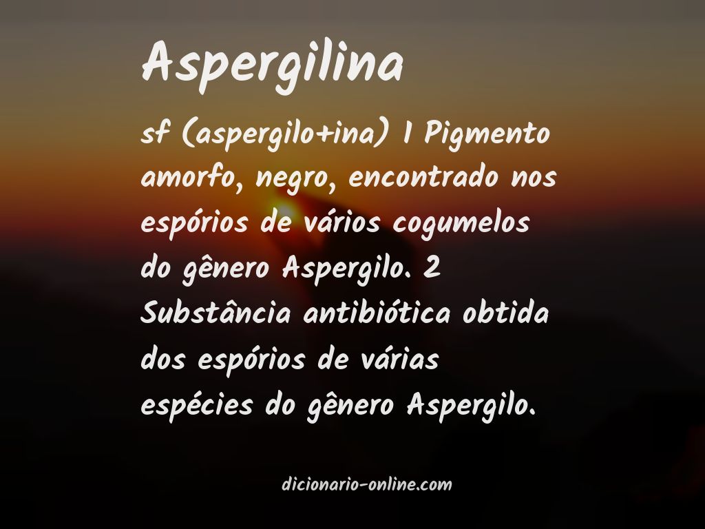 Significado de aspergilina