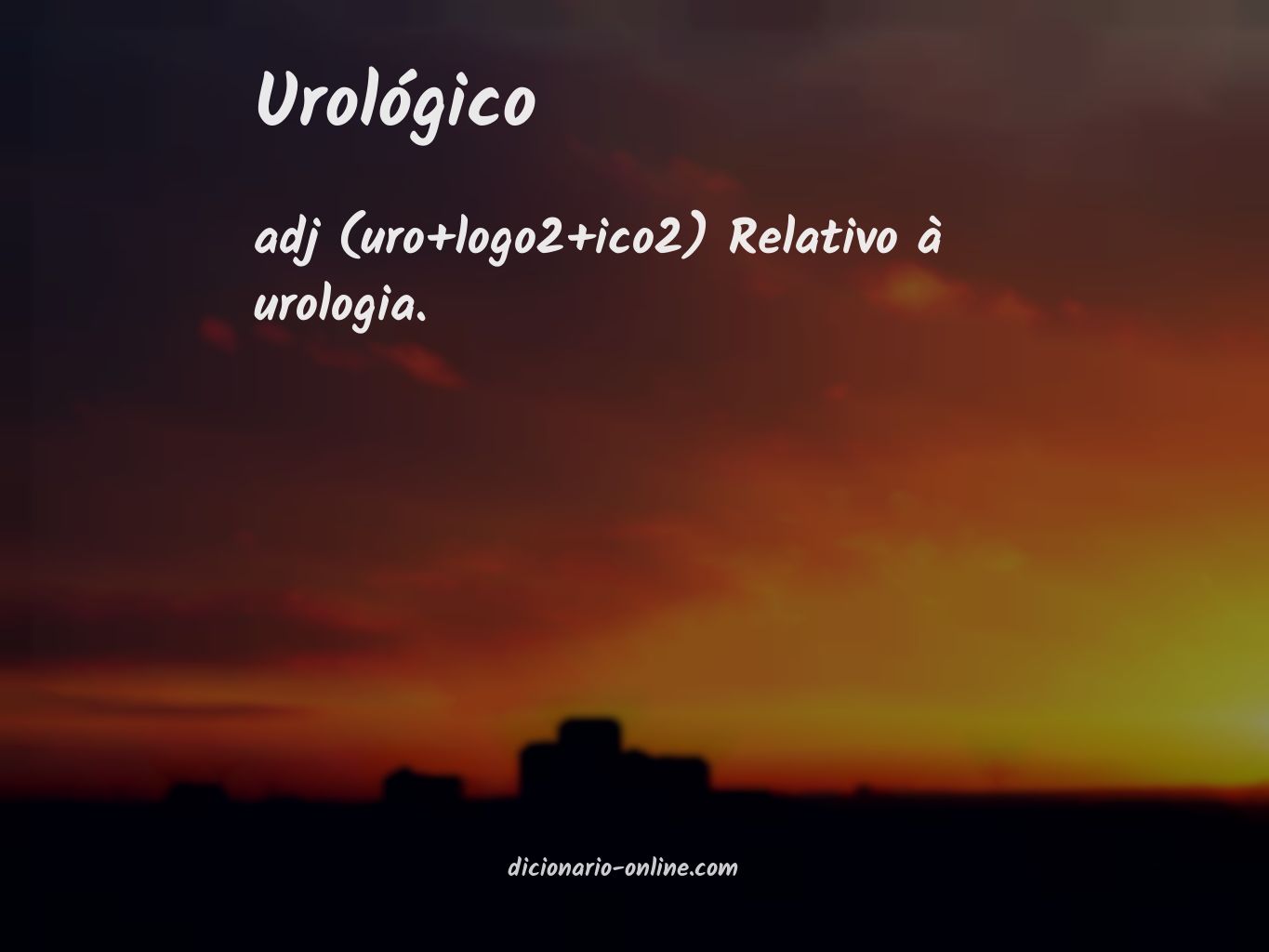 Significado de urológico
