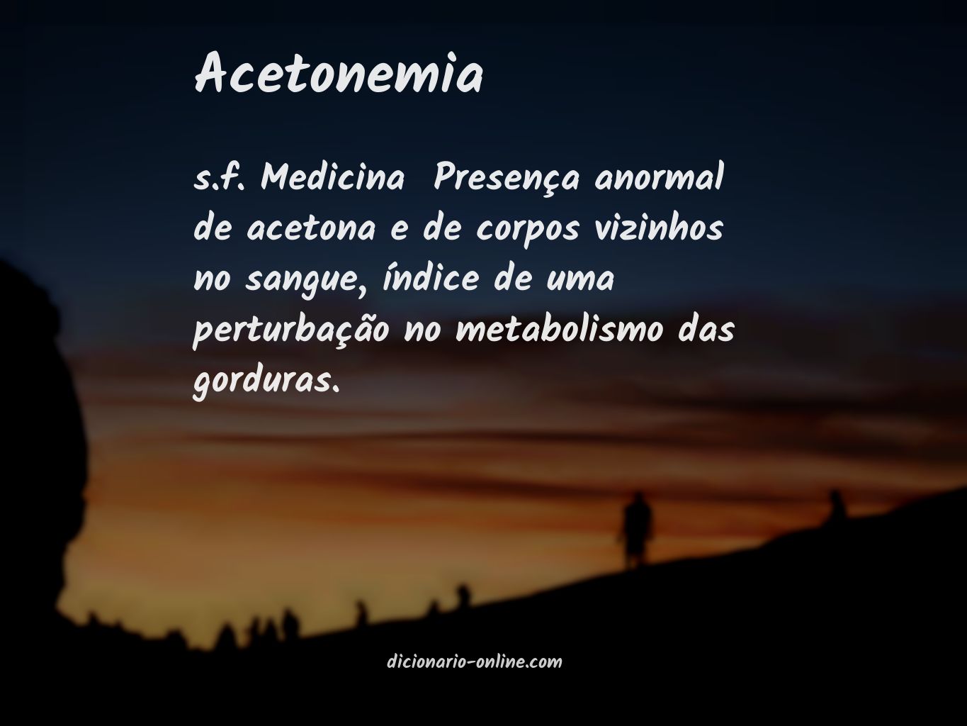 Significado de acetonemia
