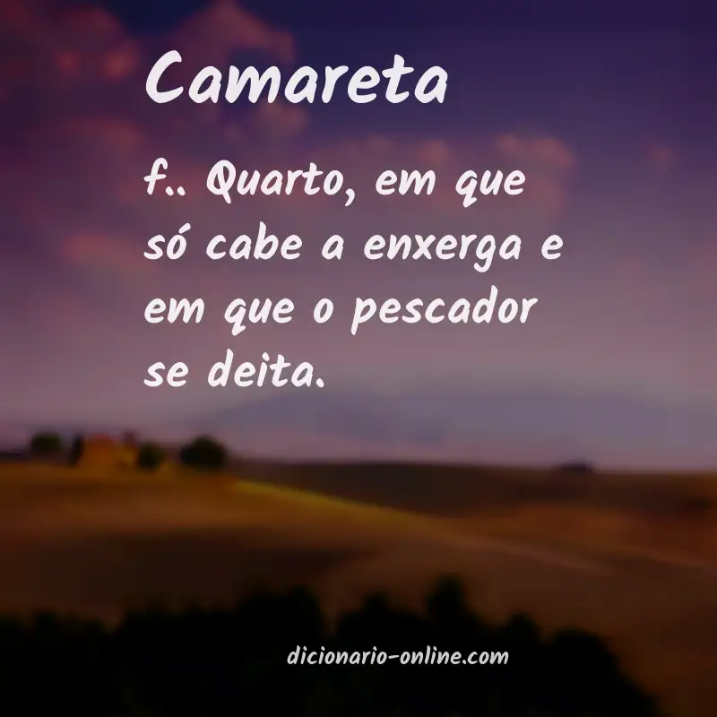 Significado de camareta