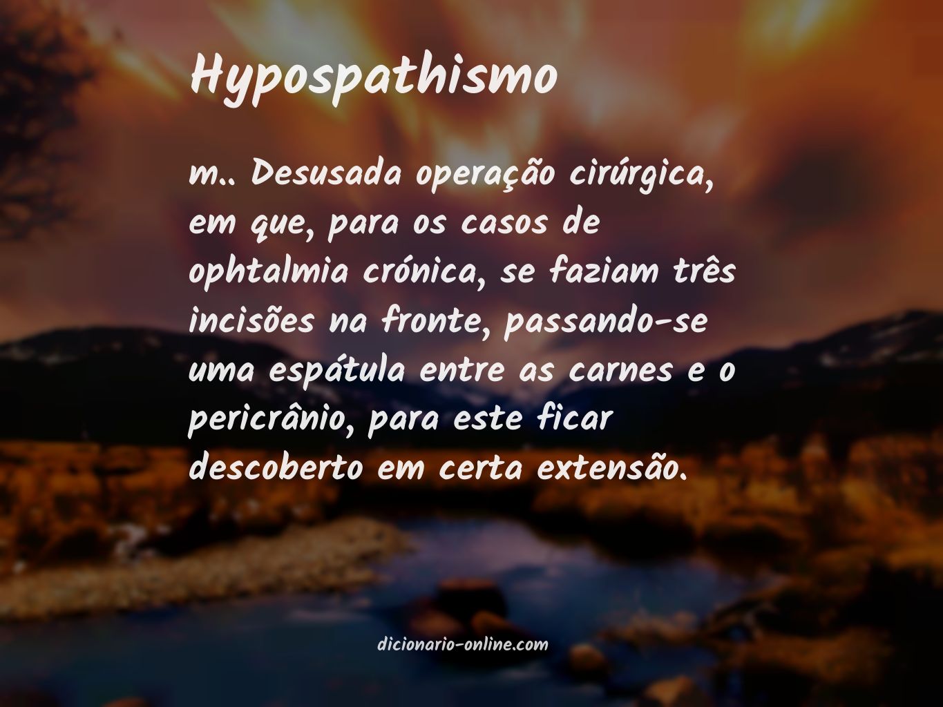 Significado de hypospathismo