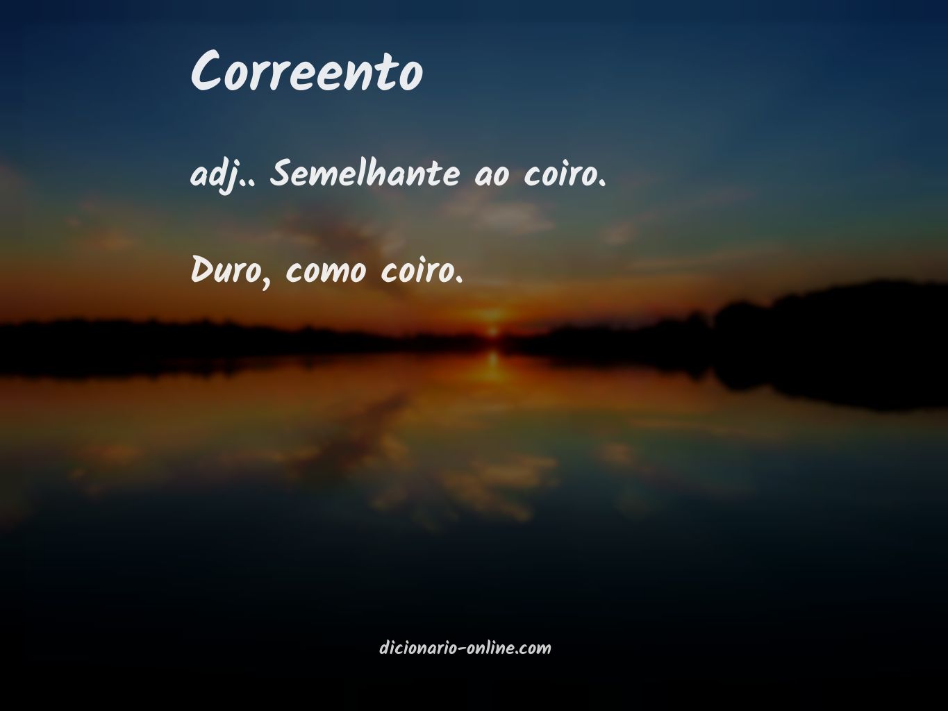 Significado de correento