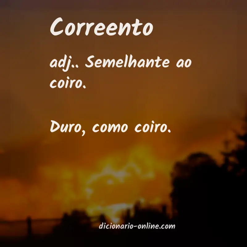 Significado de correento