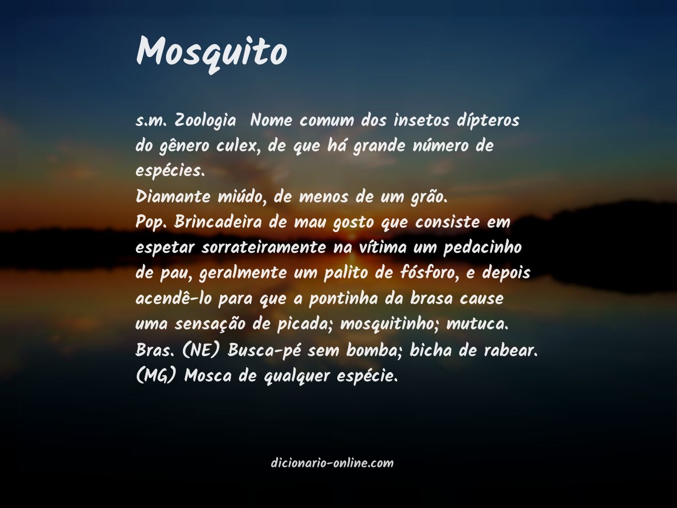 Significado de mosquito