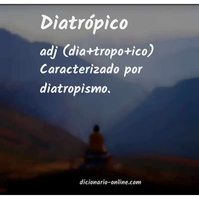 Significado de diatrópico
