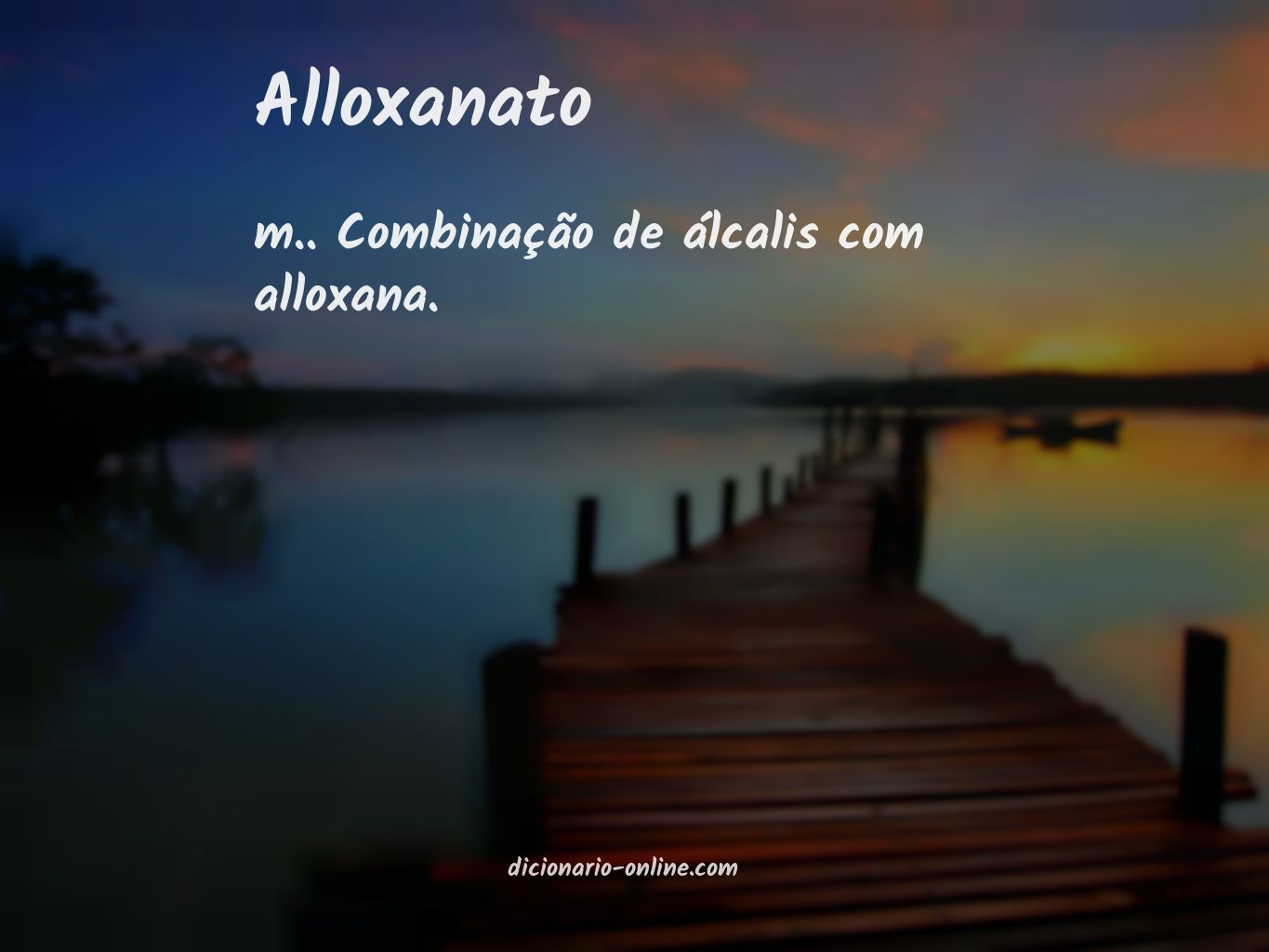 Significado de alloxanato