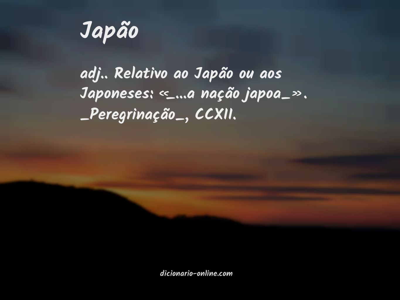 Significado de japão