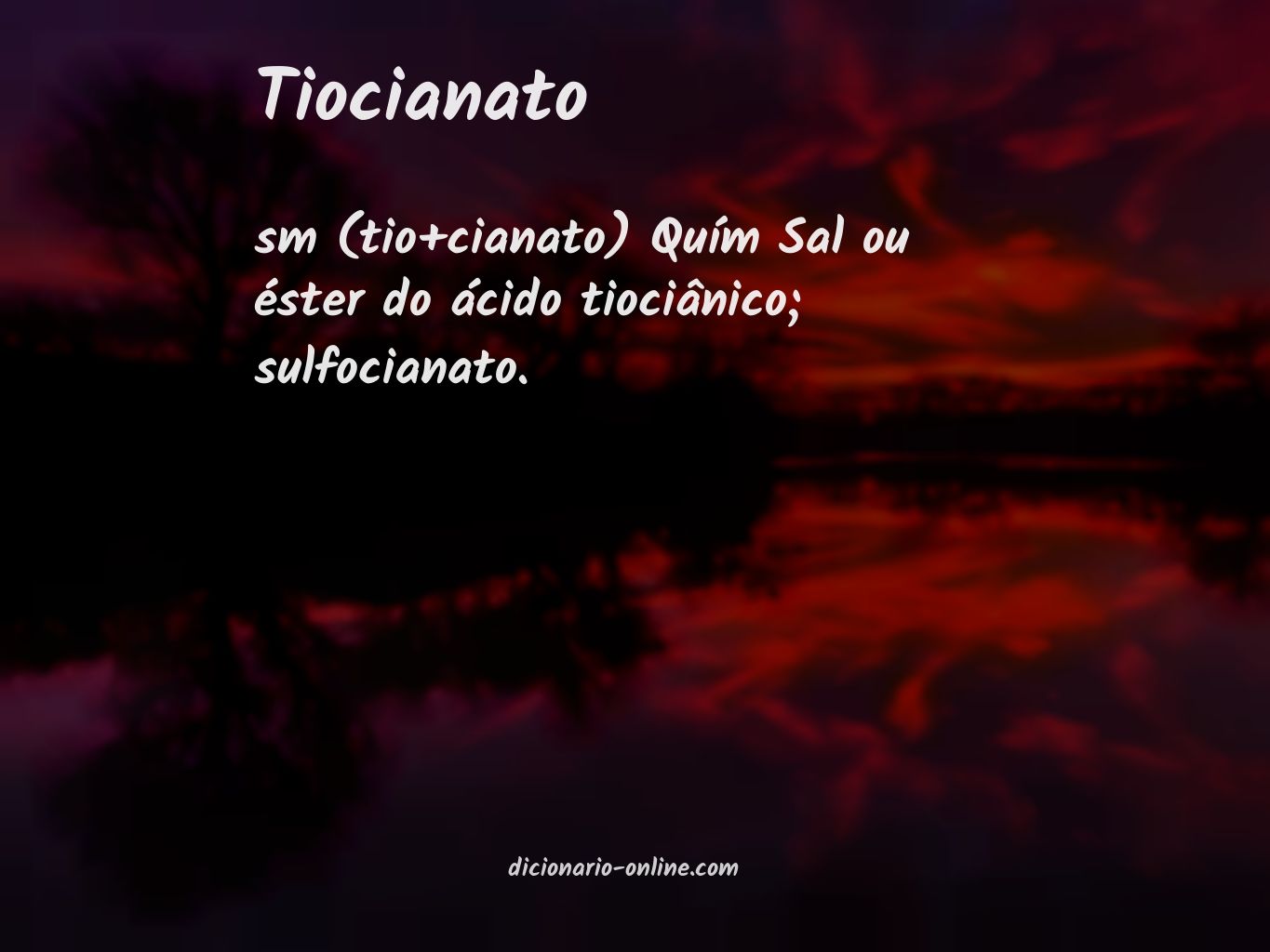 Significado de tiocianato