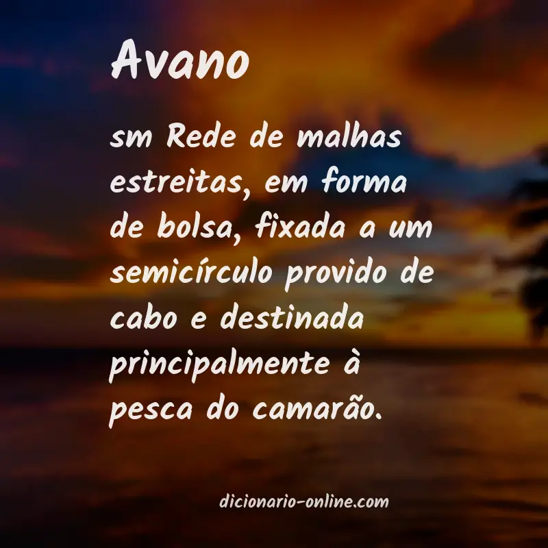 Significado de avano