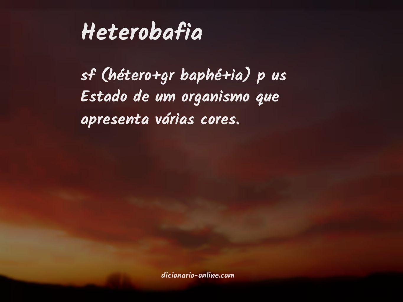 Significado de heterobafia