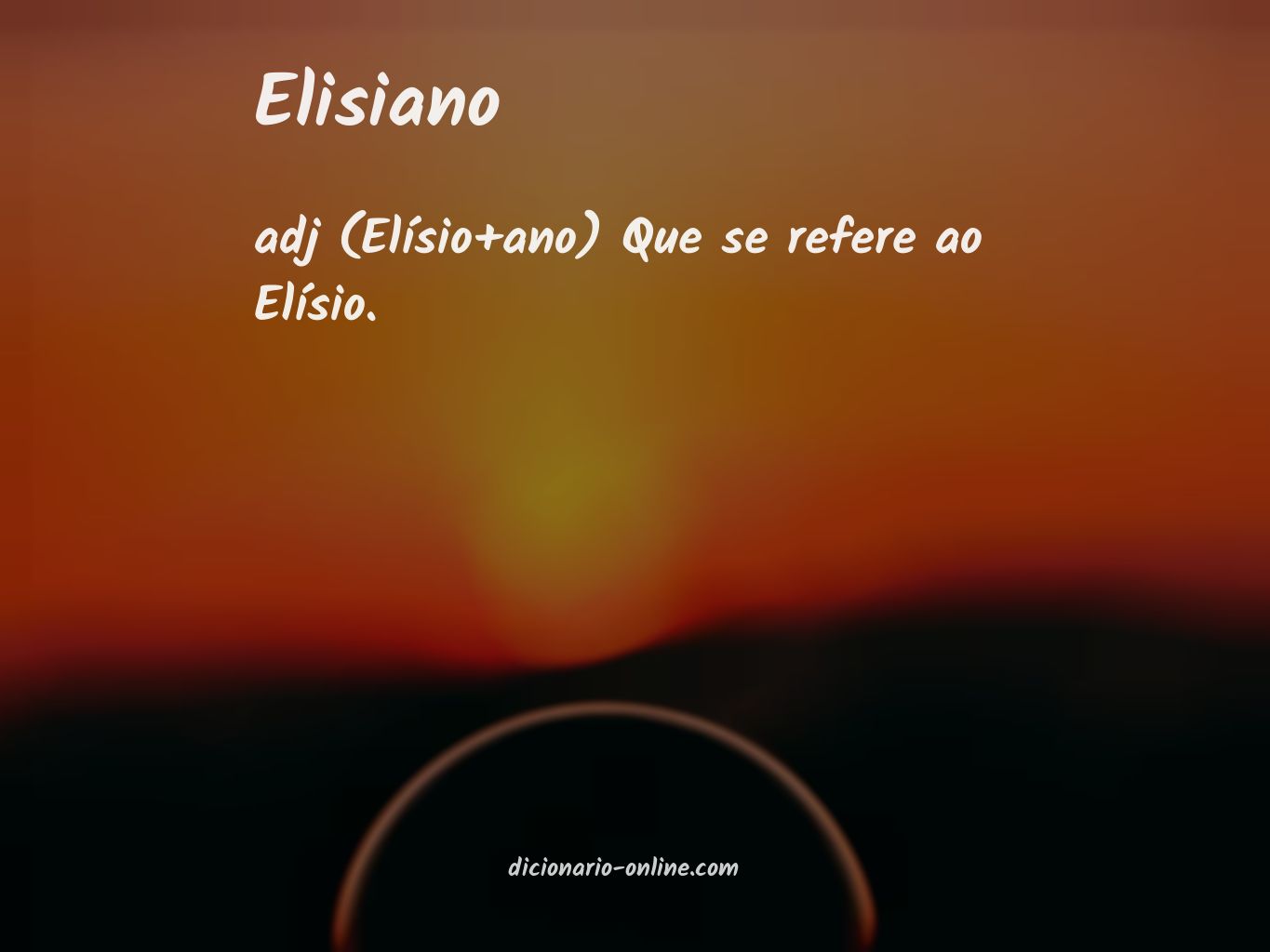 Significado de elisiano