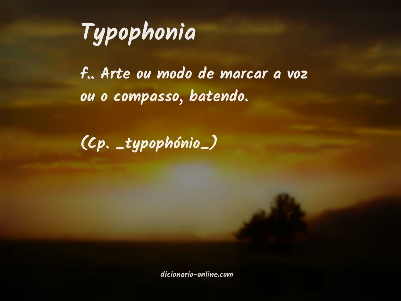 Significado de typophonia