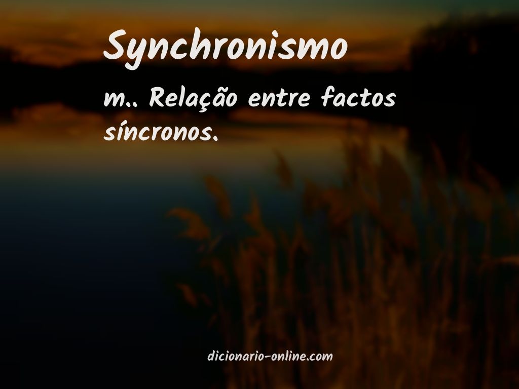 Significado de synchronismo