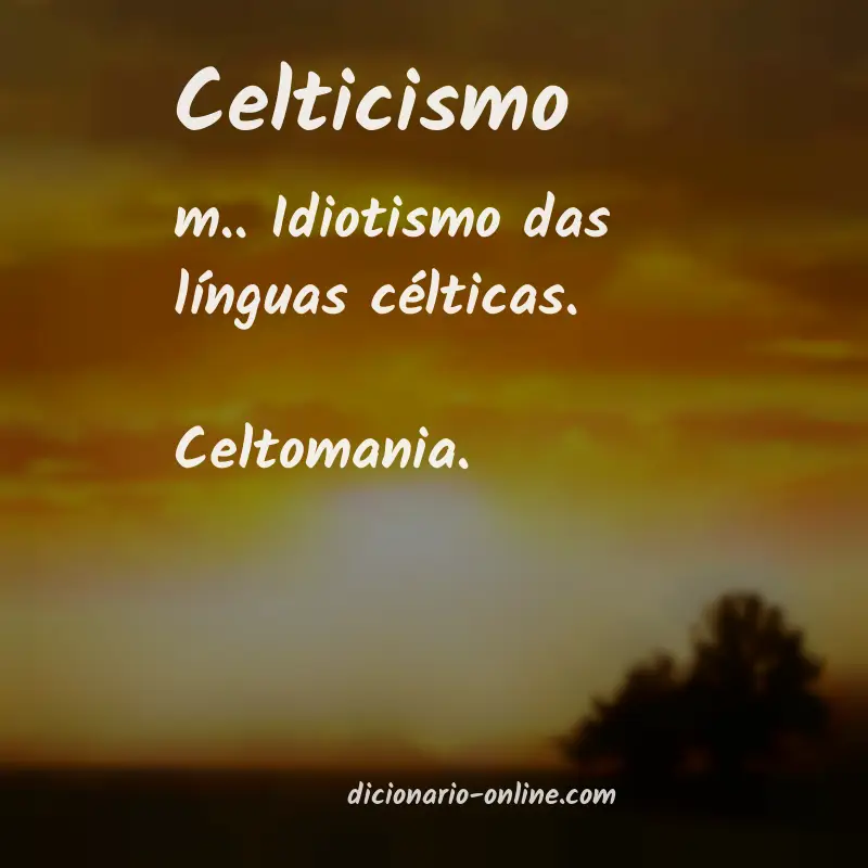 Significado de celticismo
