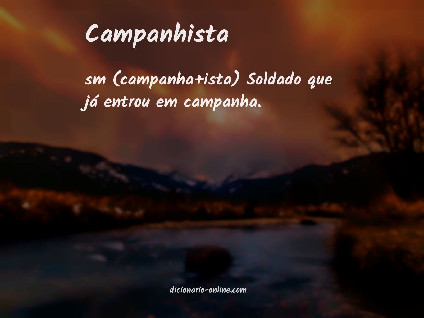 Significado de campanhista