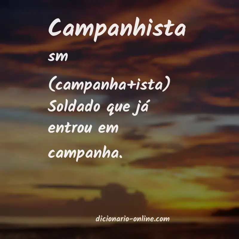 Significado de campanhista