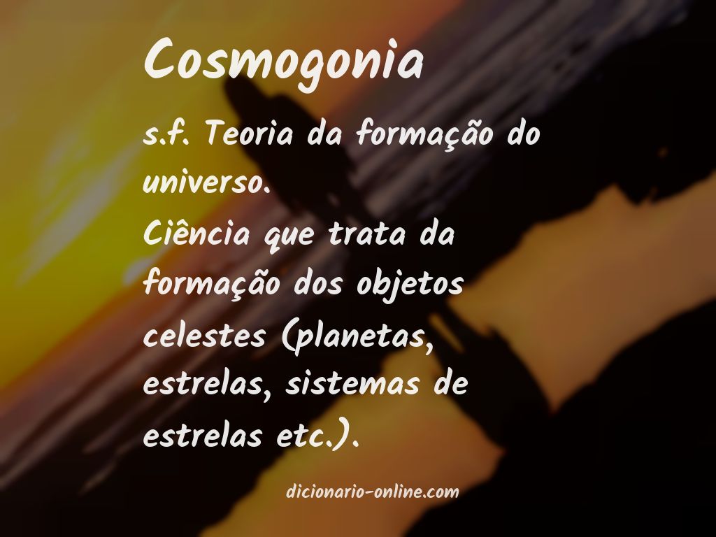 Significado de cosmogonia