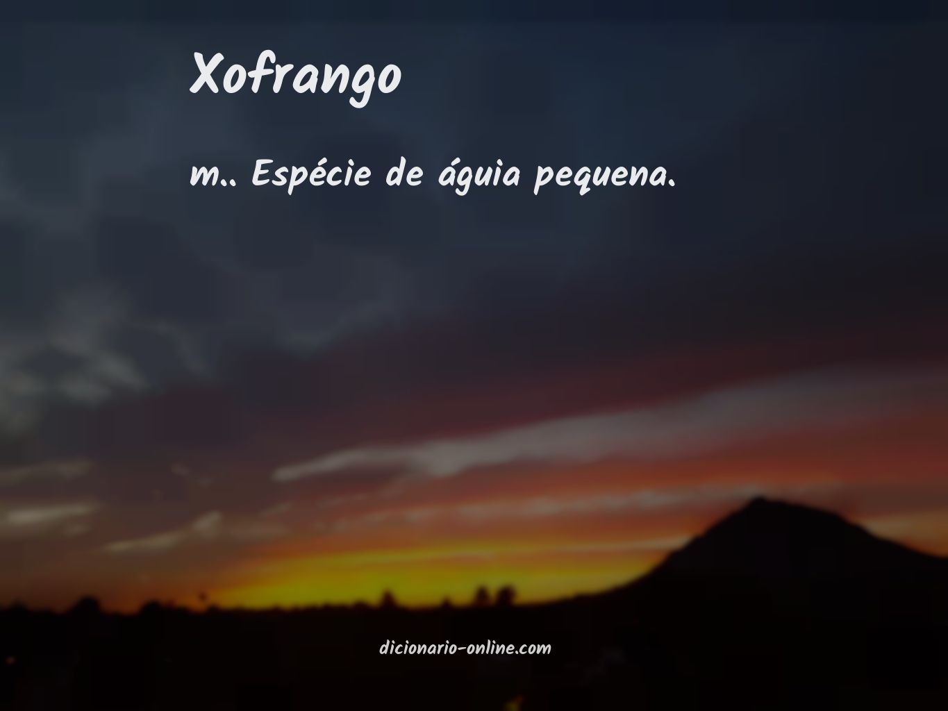 Significado de xofrango